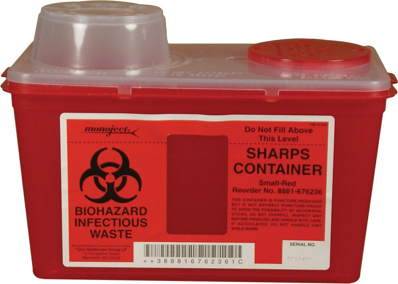Monoject Sharps Container; Chimney-Top, 4-qt.
