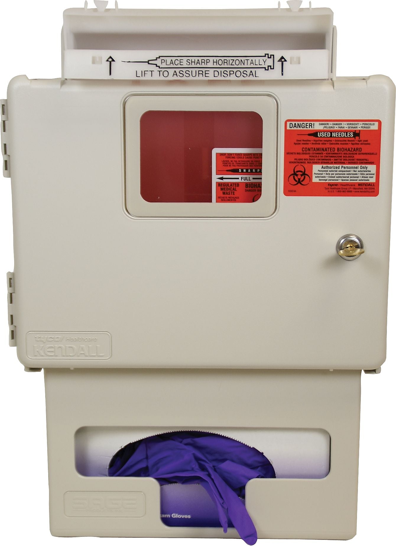 Unimed Kendall/Covidien Locking Sharps Container, 5 Quart (SSGB00056H)