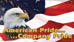 Accuform Signs® Safety Banner, AMERICAN PRIDE... ...COMPANY PRIDE, 28" x 48", Reinforced Vinyl, Each