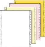 Printworks Professional 9.5" x 11", Computer Paper, 13 lbs, White/Canary/Pink/Gold, 800 Sheets/Carton (02234)