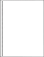 Printworks Professional 8.5" x 11" 20 lbs. Perforated at 4 1/2" Punched Paper, White, 2500/Case (04145P)