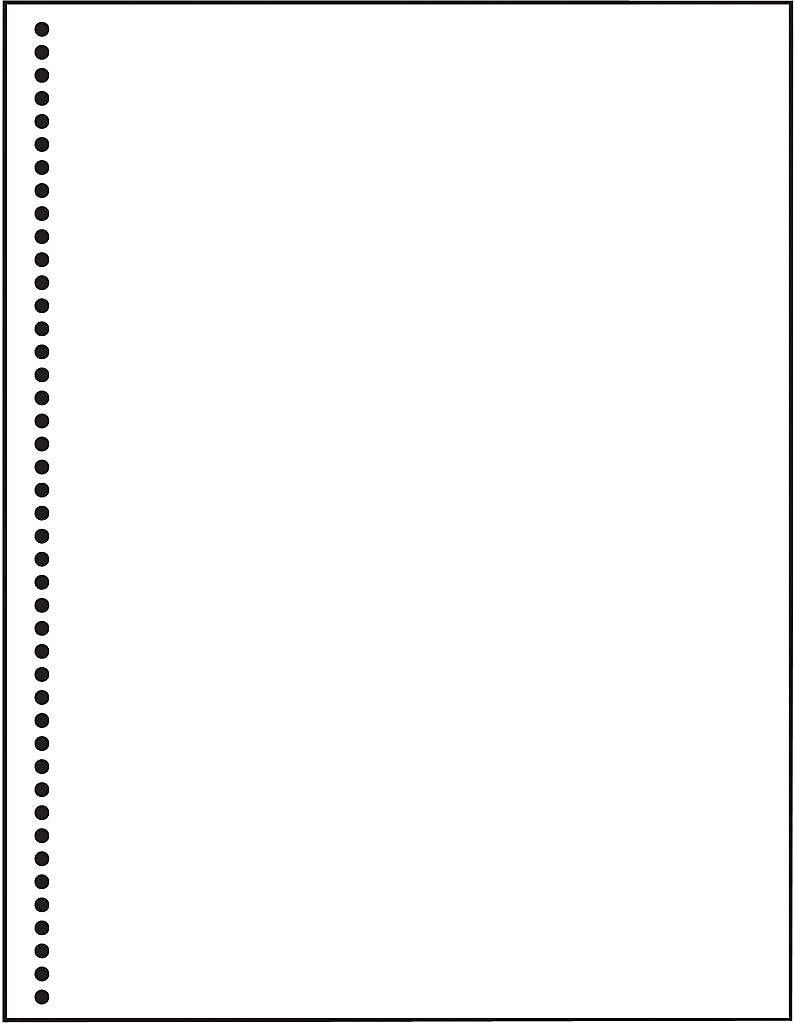 Printworks Professional 8.5" x 11" 20 lbs. Perforated at 4 1/2" Punched Paper, White, 2500/Case (04145P)
