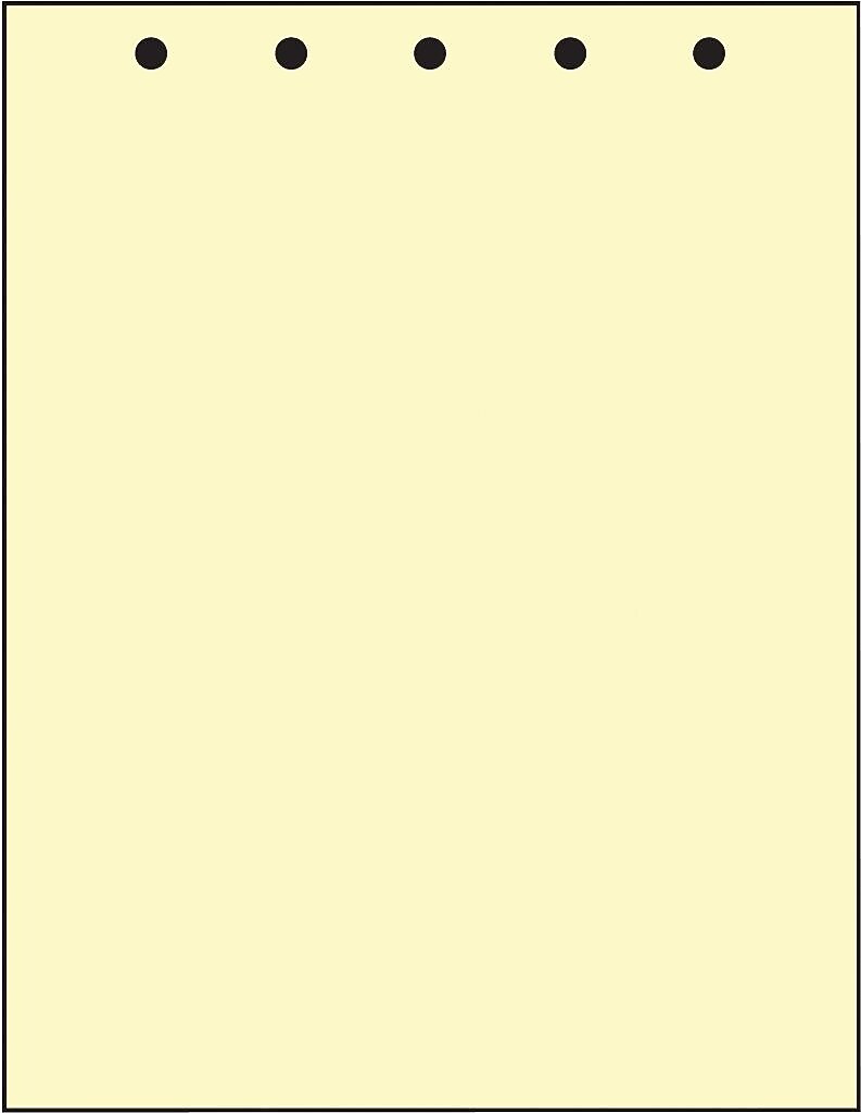 Printworks Professional 8 1/2" x 11" 5 Hole Punch Specialty Paper, 20 lbs., Canary Yellow, 2500/Case (04337)