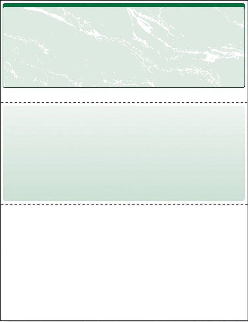 Paris DocuGard Standard 8.5" x 11" Business Security Check On Top, 24 lbs., Green, 500 Sheets/Ream, 2500/Carton (04502P)