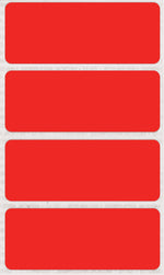 See-Thru Full Color Label Protectors, Red, 250/Roll (32800)