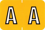 Medical Arts Press Colwell Jewel Tone Compatible Alpha Sheet Style Labels, "A", 126/Pack (34859)