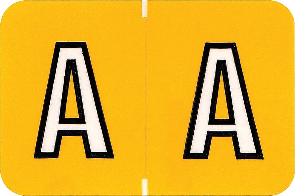 Medical Arts Press Colwell Jewel Tone Compatible Alpha Sheet Style Labels, "A", 126/Pack (34859)