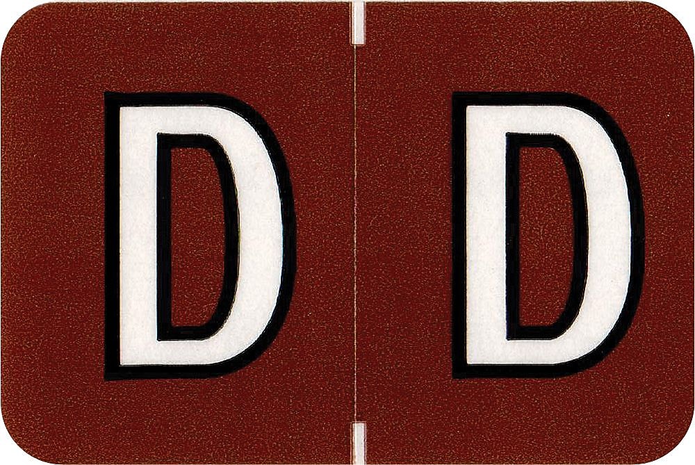 Medical Arts Press® Colwell Jewel Tone® Compatible Alpha Sheet Style Labels, "D"