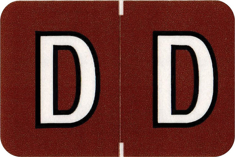 Medical Arts Press® Colwell Jewel Tone® Compatible Alpha Sheet Style Labels, "D"