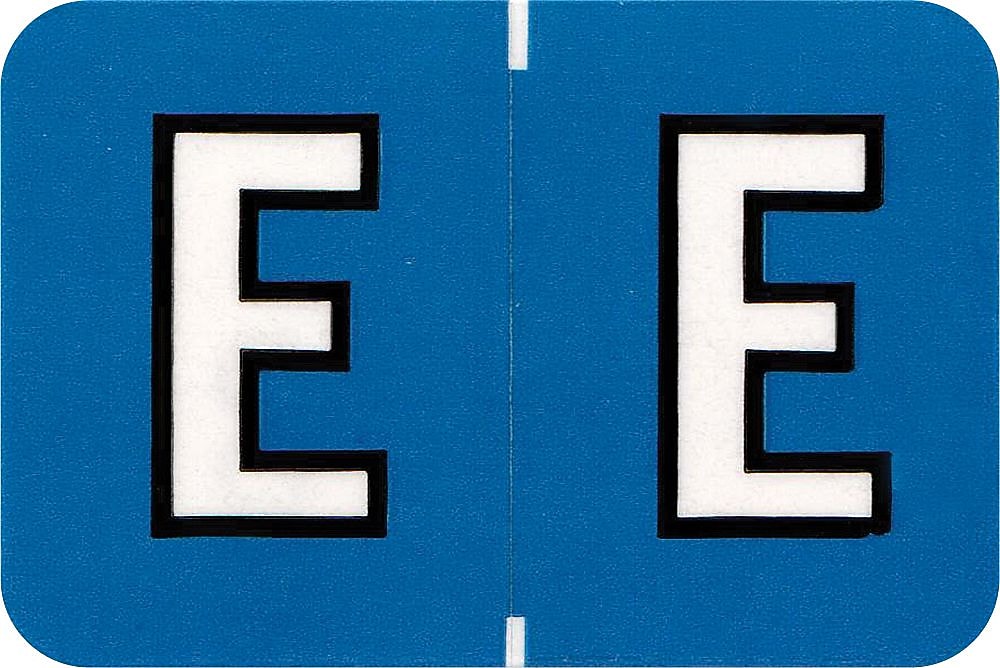 Medical Arts Press Colwell Jewel Tone Compatible Alpha Sheet Style Labels, "E", 126/Pack (34863)