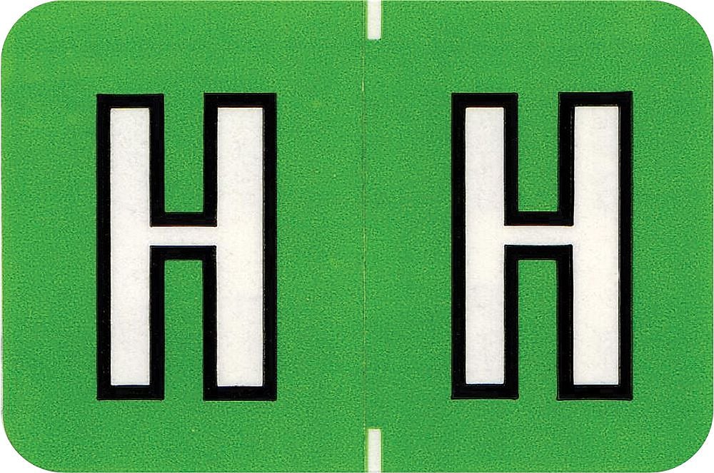 Medical Arts Press Colwell Jewel Tone Compatible Alpha Sheet Style Labels, "H", 126/Pack (34866)