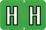 Medical Arts Press Colwell Jewel Tone Compatible Alpha Sheet Style Labels, "H", 126/Pack (34866)