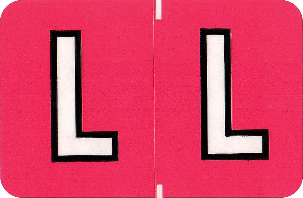 Medical Arts Press Colwell Jewel Tone Compatible Alpha Sheet Style Labels, "L", 126/Pack (34870)