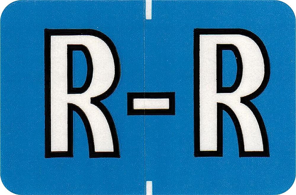 Medical Arts Press Colwell Jewel Tone Compatible Alpha Sheet Style Labels, "R", 126/Pack (34877)