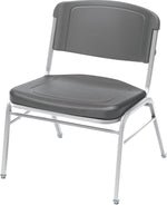 Iceberg Rough N Ready Series Big & Tall Stacking Chair, Plastic, Charcoal, 4/Carton (ICE64127)