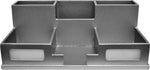 Victor Technology Wood Desk Organizer with Smart Phone Holder, Classic Silver, 5.5" x 10.4" x 3.5"