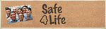 ACCUFORM SIGNS® Motivational Campaign Kick-Off Banner, SAFE 4 LIFE, 28" x 8', Reinforced Vinyl, Kit