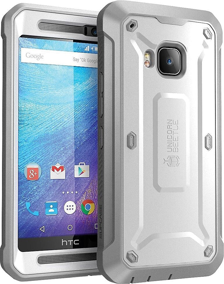 i-Blason Unicorn Beetle PRO White/Gray Clip/Holster for Samsung Galaxy S6 (SUP-HTCOne-M9-BeetlePro-White Gray)
