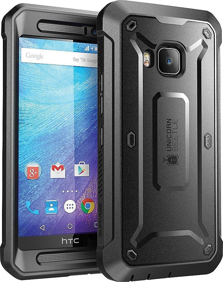 i-Blason Unicorn Beetle Black/Black Case for HTC M9 (SUP-HTCOne-M9-BeetlePro-Black Black)