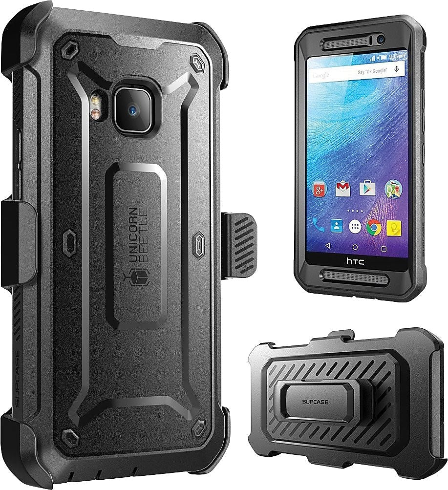 i-Blason Unicorn Beetle Black/Black Case for HTC M9 (SUP-HTCOne-M9-BeetlePro-Black Black)
