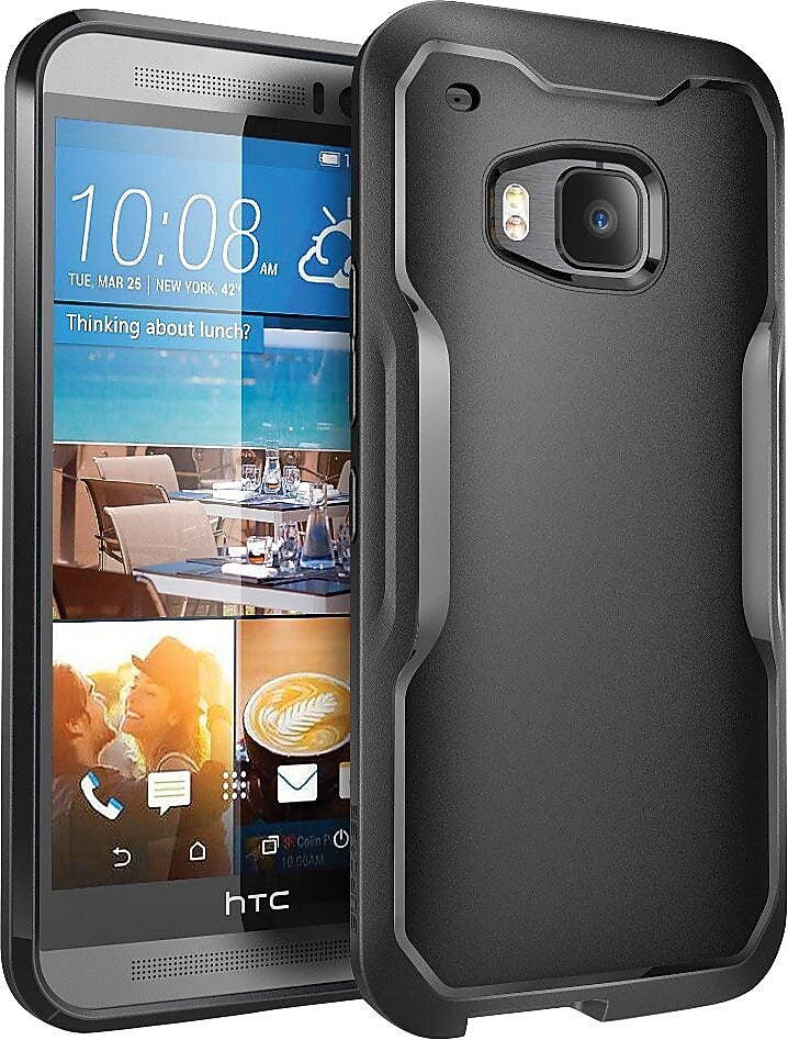 i-Blason Unicorn Beetle Black/Black Case for HTC M9 (SUP-HTCOne-M9-Unicorn-Black Black)