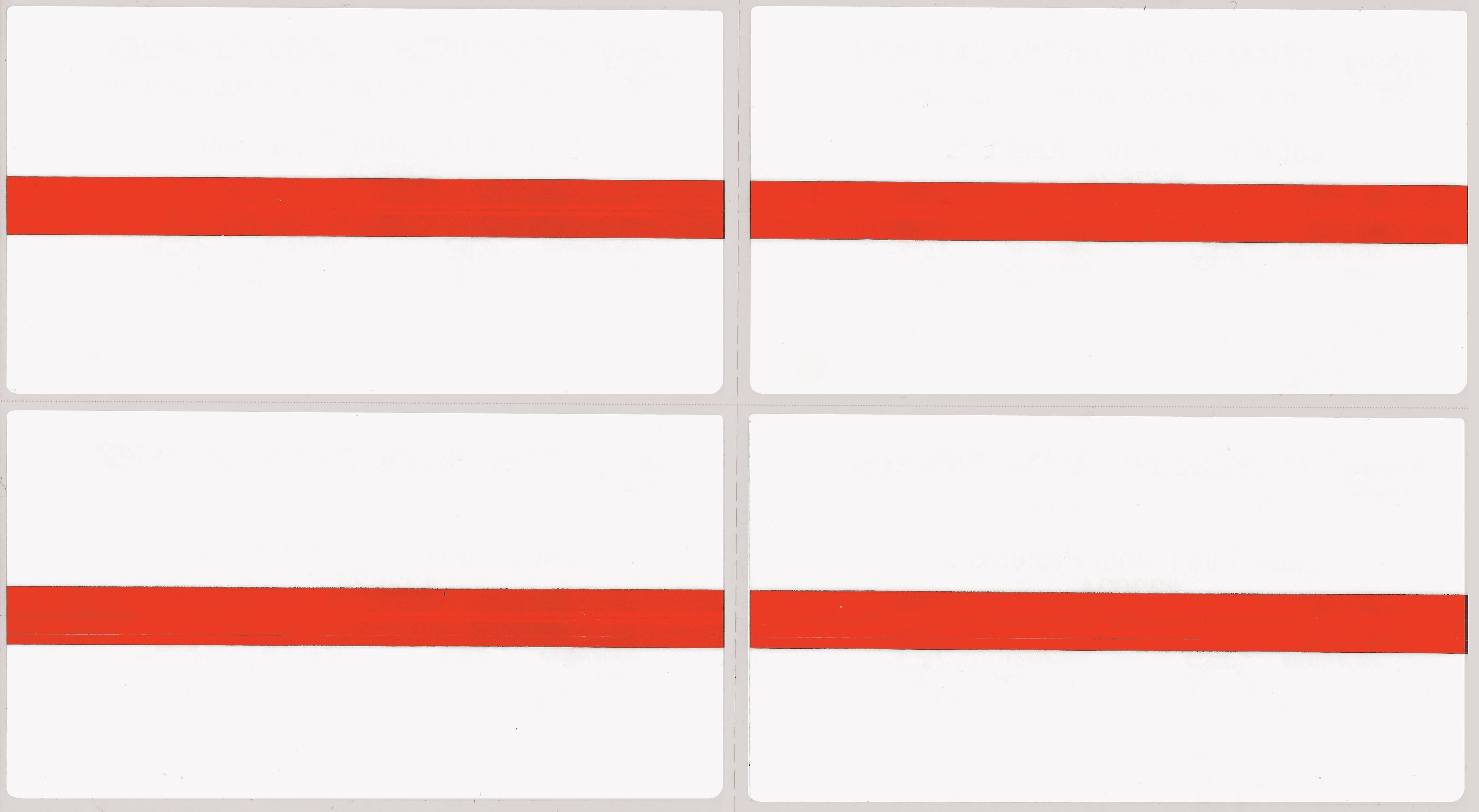 Medical Arts Press See-Thru Colored Edge Label Protectors, Red (32622)