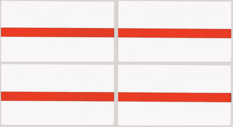 Medical Arts Press See-Thru Colored Edge Label Protectors, Red (32622)