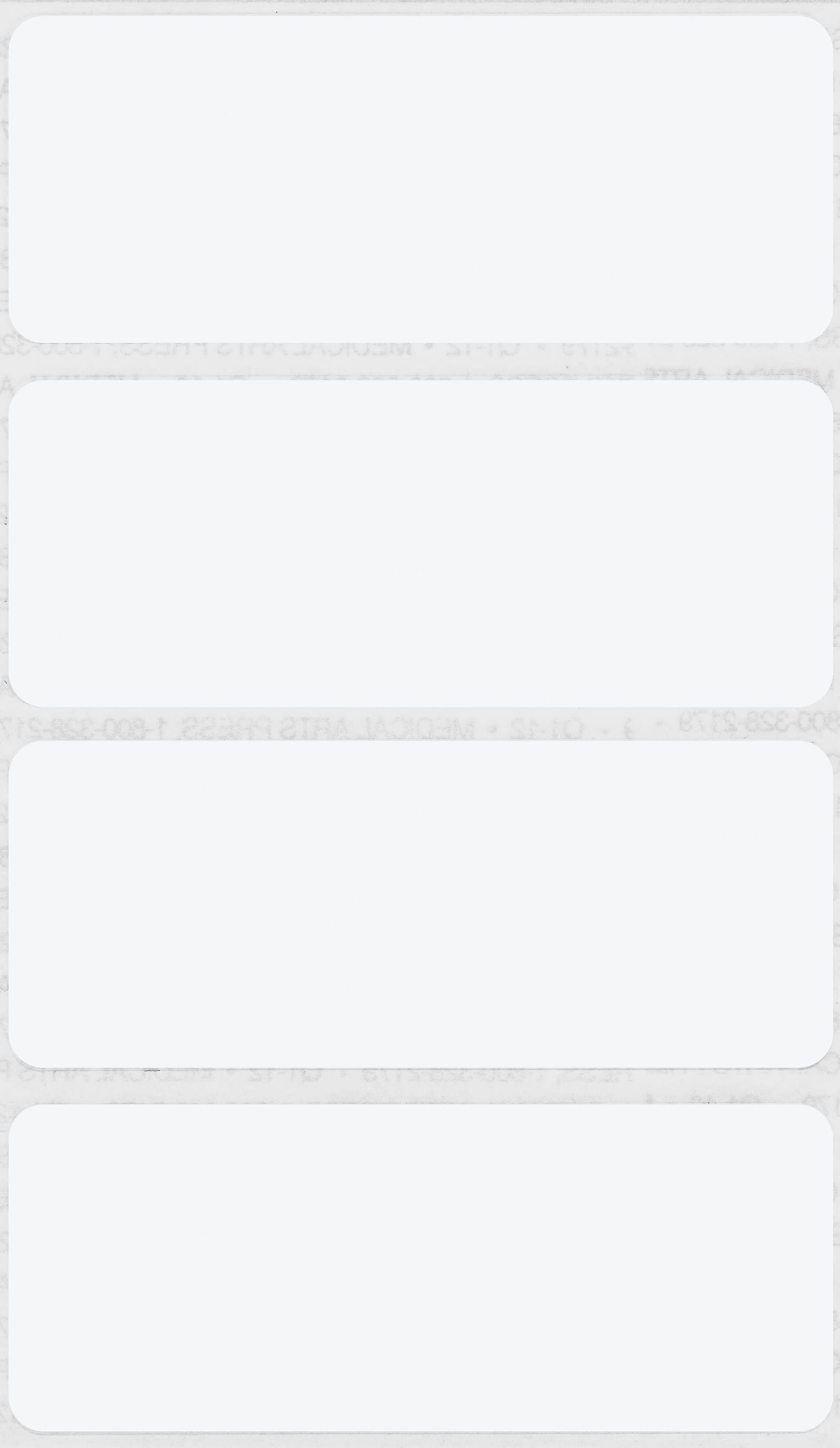 See-Thru Full Color Label Protectors, Clear