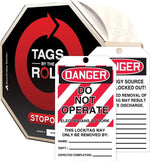Accuform Tag By-The-Roll, DANGER DO NOT OPERATE-ELECTRICIAN AT WORK, 6¼"x3" Cardstock, 100/Roll (TAR400)