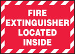 Accuform Safety Label, FIRE EXTINGUISHER LOCATED INSIDE, 3 1/2" x 5", Adhesive Vinyl, 5/Pack (LVHR565VSP)