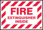 Accuform Safety Label, FIRE EXTINGUISHER INSIDE, 3 1/2" x 5", Adhesive Vinyl, 5/Pack (LFXG515VSP)