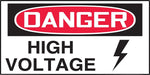 Accuform Safety Label, DANGER HIGH VOLTAGE, 1 1/2" x 3", Adhesive Vinyl, 10/Pack (LELC101VSP)