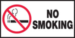 Accuform Safety Label, NO SMOKING, 1 1/2" x 3", Adhesive Vinyl, 10/Pack (LSMK504VSP)