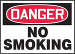 Accuform Signs Safety Label, DANGER NO SMOKING, 3 1/2" x 5", Adhesive Vinyl, 5/Pack