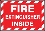 Accuform Safety Label, FIRE EXTINGUISHER INSIDE, 3 1/2" x 5", Adhesive Vinyl, 5/Pack (LFXG571VSP)