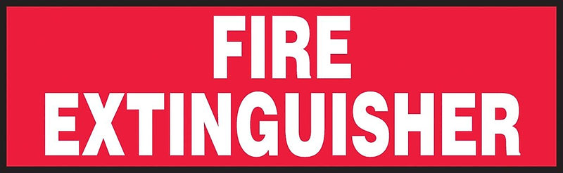 Accuform Safety Label, FIRE EXTINGUISHER, 3" x 7", Adhesive Vinyl, 5/Pack (LFXG420VSP)
