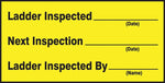 Accuform Label; LADDER INSPECTED #, NEXT INSPECTION #, INSPECTED BY #, 1 1/2"x3", Vinyl, 10/Pack (LCRT507VSP)