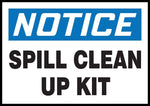 Accuform Safety Label, NOTICE SPILL CLEAN UP KIT, 3 1/2" x 5", Adhesive Vinyl, 5/Pack (LCHL807VSP)