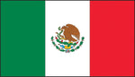 Accuform Hard Hat/Helmet Decal, MEXICAN FLAG, 1½" x 3", Reflective Adhesive Vinyl, 5/Pack (LHTL696)