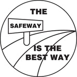 ACCUFORM SIGNS® Hard Hat/Helmet Decal, THE SAFEWAY IS THE BEST WAY, 2¼", Adhesive Vinyl, 10/Pk