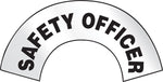 Accuform ER Reflective Helmet Sticker, SAFETY OFFICER, 3"x6-7/8", Adhesive Vinyl (MRBWRV11RFV)