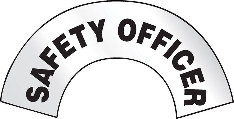 Accuform ER Reflective Helmet Sticker, SAFETY OFFICER, 3"x6-7/8", Adhesive Vinyl (MRBWRV11RFV)