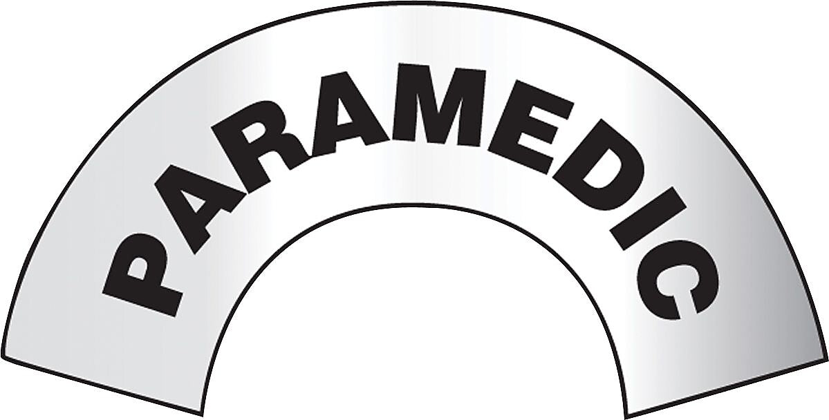 Accuform Emergency Response Reflective Helmet Sticker, PARAMEDIC, 3" x 6-7/8", Adhesive Vinyl (MRBWRV10RFV)