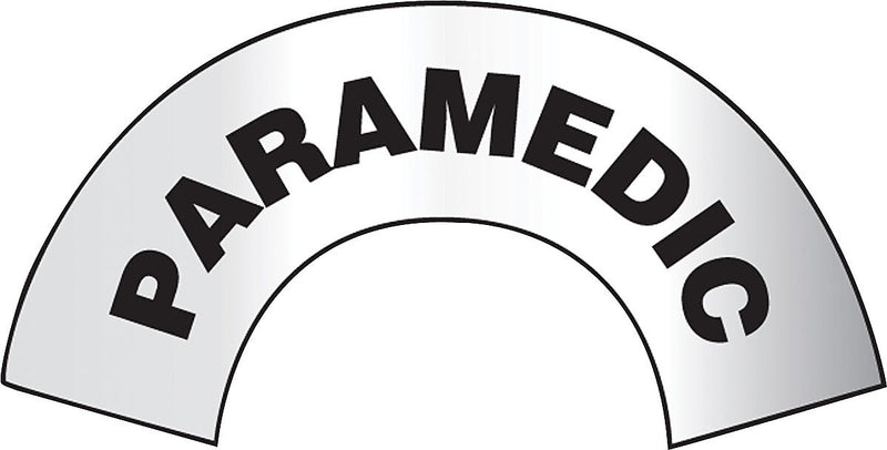 Accuform Emergency Response Reflective Helmet Sticker, PARAMEDIC, 3" x 6-7/8", Adhesive Vinyl (MRBWRV10RFV)