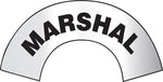 ACCUFORM SIGNS® Emergency Response Reflective Helmet Sticker, MARSHAL, 3" x 6-7/8", Adhesive Vinyl