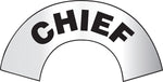 Accuform Emergency Response Reflective Helmet Sticker, CHIEF, 3" x 6-7/8", Adhesive Vinyl (MRBWRV04RFV)