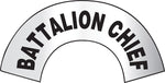 Accuform ER Reflective Helmet Sticker, BATTALION CHIEF, 3"x6-7/8", Adhesive Vinyl (MRBWRV02RFV)