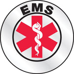 Accuform Emergency Response Reflective Helmet Sticker, EMS, 2¼", Reflective Adhesive Vinyl (LHTL616)