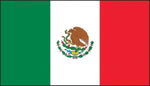 Accuform Hard Hat/Helmet Decal, MEXICAN FLAG, 2" x 4", Reflective Adhesive Vinyl, 5/Pack (LHTL698)