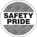 Accuform Hard Hat/Helmet Decal, SAFETY PRIDE, 2¼", Adhesive Vinyl, 10/Pack (LHTL210)